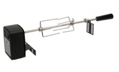BBQ Rotisserie Grill Roast Meat Rod Spit Kit Universal With Motor