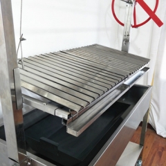 Argentine Wood fired BBQ Grill with V-grate grill rotisserie