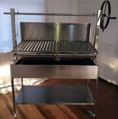 Adjustable traditional Asado bbq rotisserie argentine parrilla bbq grill