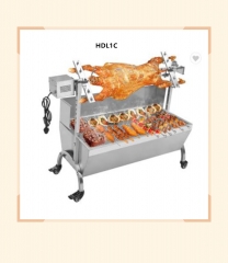 Commercial stainless steel charcoal lamb pig bbq grill spit roast machine