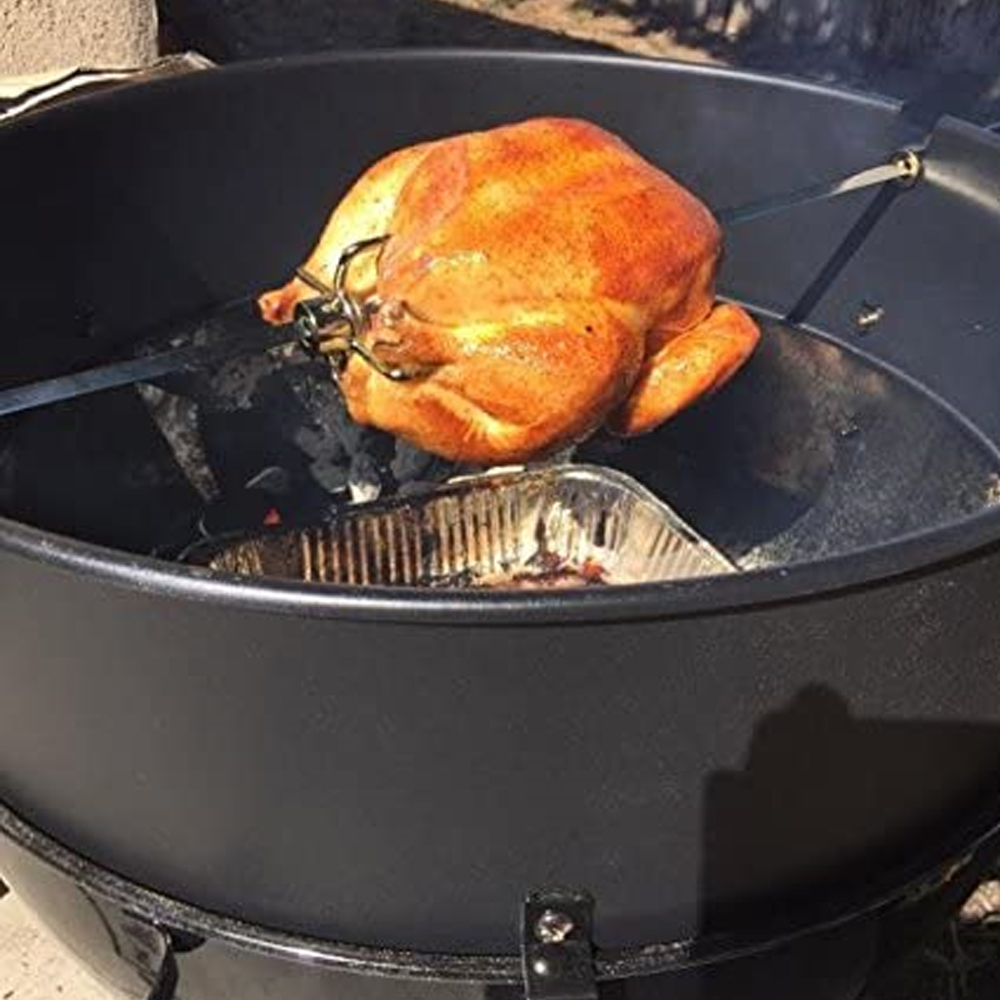 Using the Rotisserie on the Weber Summit Charcoal Grill / Open Pit BBQ