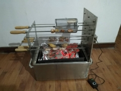 Double square stick rotation, Cyprus - style small, convenient barbecue equipment
