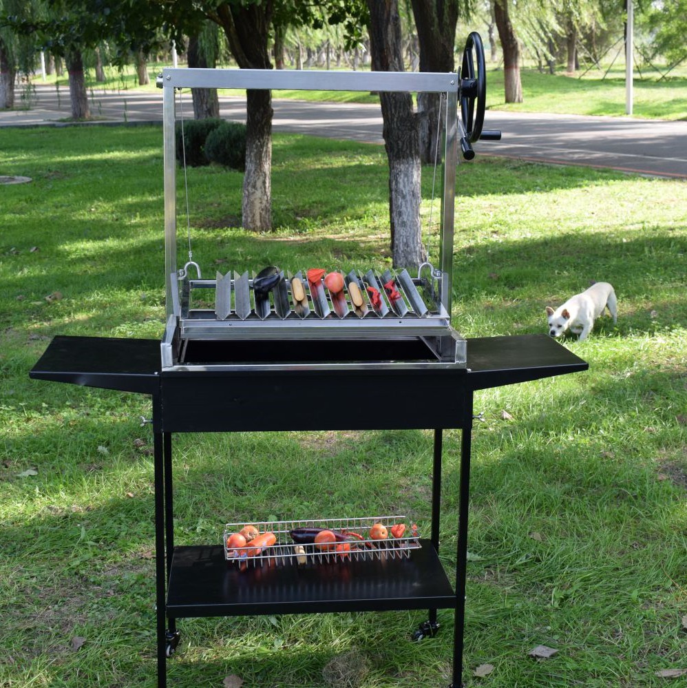 2020 yeas,charcoal bbq grill new stype ,auto rotating skewer grill and argentine parrilla santa maria grill