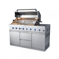Stainless steel gas stove barbecue grill