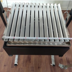 Parrilla argentina Santa maria V-grill stainless steel V groove grill grate with drip pan