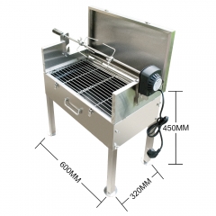 Stainless Steel Cypriot Rotisserie Souvlaki Grill Automatic Rotate BBQ Grills