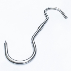 Stainless Steel S Hook Smoking Hooks Meat Processing for Hanging Drying BBQ Grilling Sausage Chicken Beef Hook Tool