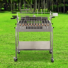 BBQ Cypriot kebab skewers top set Rotisserie with motor power