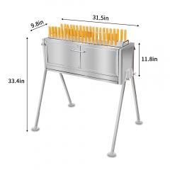 4-in-1 Camping Barbecue Grill | Grill + Griddle + Smoker + Fire Pit, All-in-One Outdoor Cookware