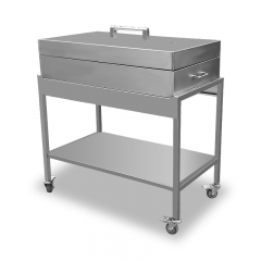 Outdoor camping barbecue grill mesh, detachable large gathering commercial stainless steel barbecue grill