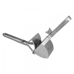 Convenient cleaning and storage of stainless steel mashed potatoes tools in the home kitchen