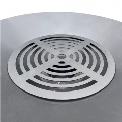 Outdoor kitchen barbecue multifunctional black thick steel pot ring oven