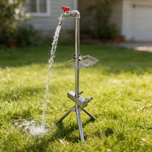 Outdoor home garden stainless steel foldable faucet