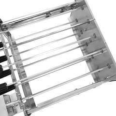 Outdoor camping portable electric stainless steel double-layer Cyprus BBQ grill