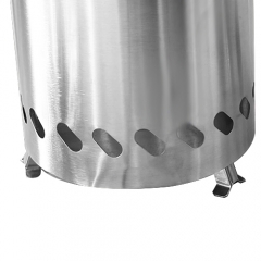 Outdoor camping portable multifunctional stainless steel charcoal heating cooking two in one oven