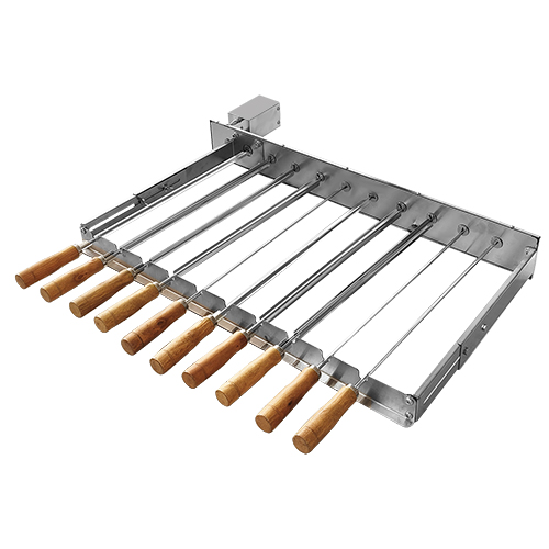 Portable outdoor camping barbecue stainless steel grill top barbecue skewer set