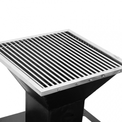 Outdoor Family Backyard Party Commercial Black Rocket Barbecue Stove