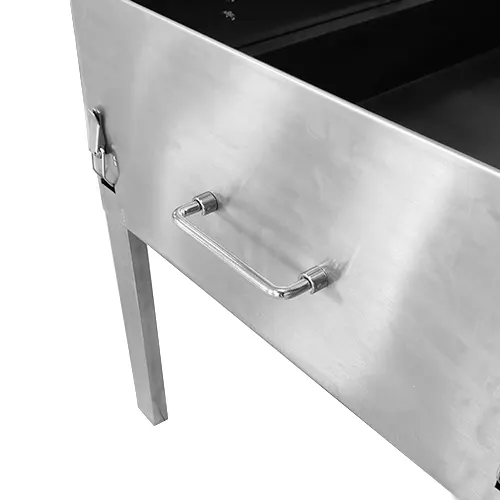 Premium Stainless Steel Charcoal BBQ Grill Rotisserie Cypriot Foukou Automatic Large Spit Roaster Outdoor Garden Party Souvla