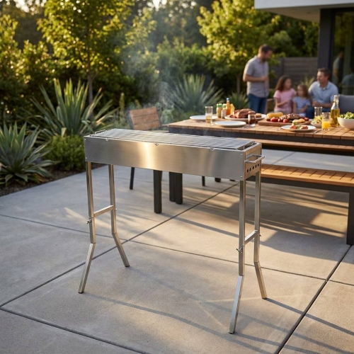 Heavy-Duty Portable Stainless Steel Charcoal Grill: The Ultimate Narrow-Body Solution for High-Efficiency Grilling