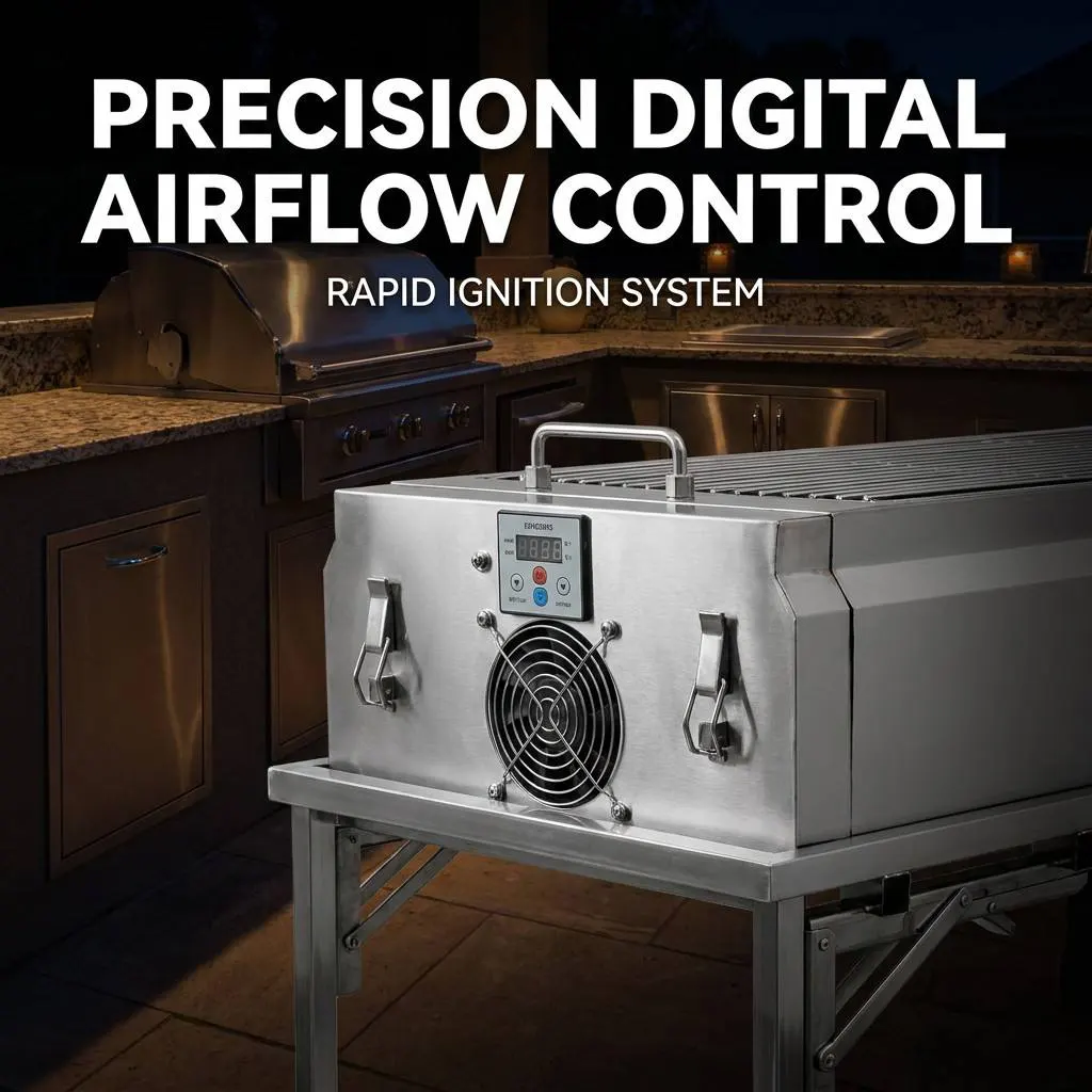Precision Meets Performance: The Professional 304 Stainless Steel BBQ Station with Smart Airflow Technology