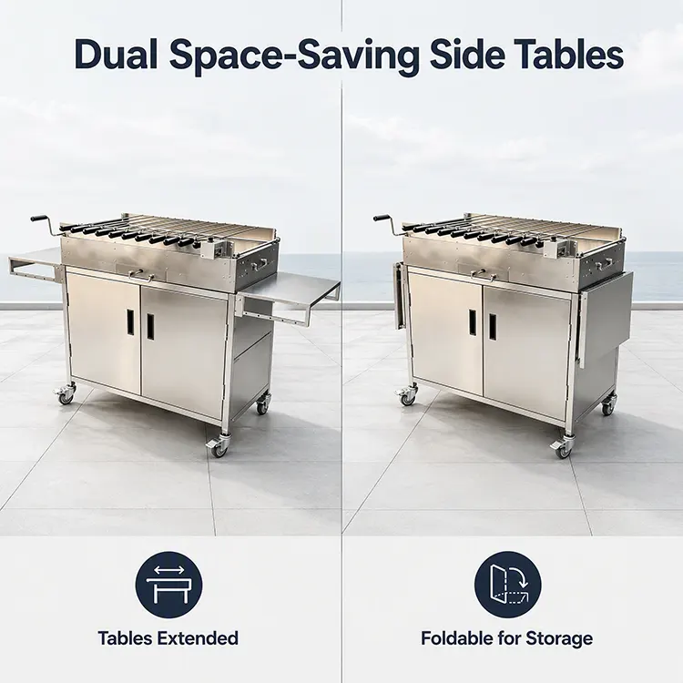 Professional Cypriot-Style Rotisserie Station: Industrial Efficiency Meets Gourmet Precision